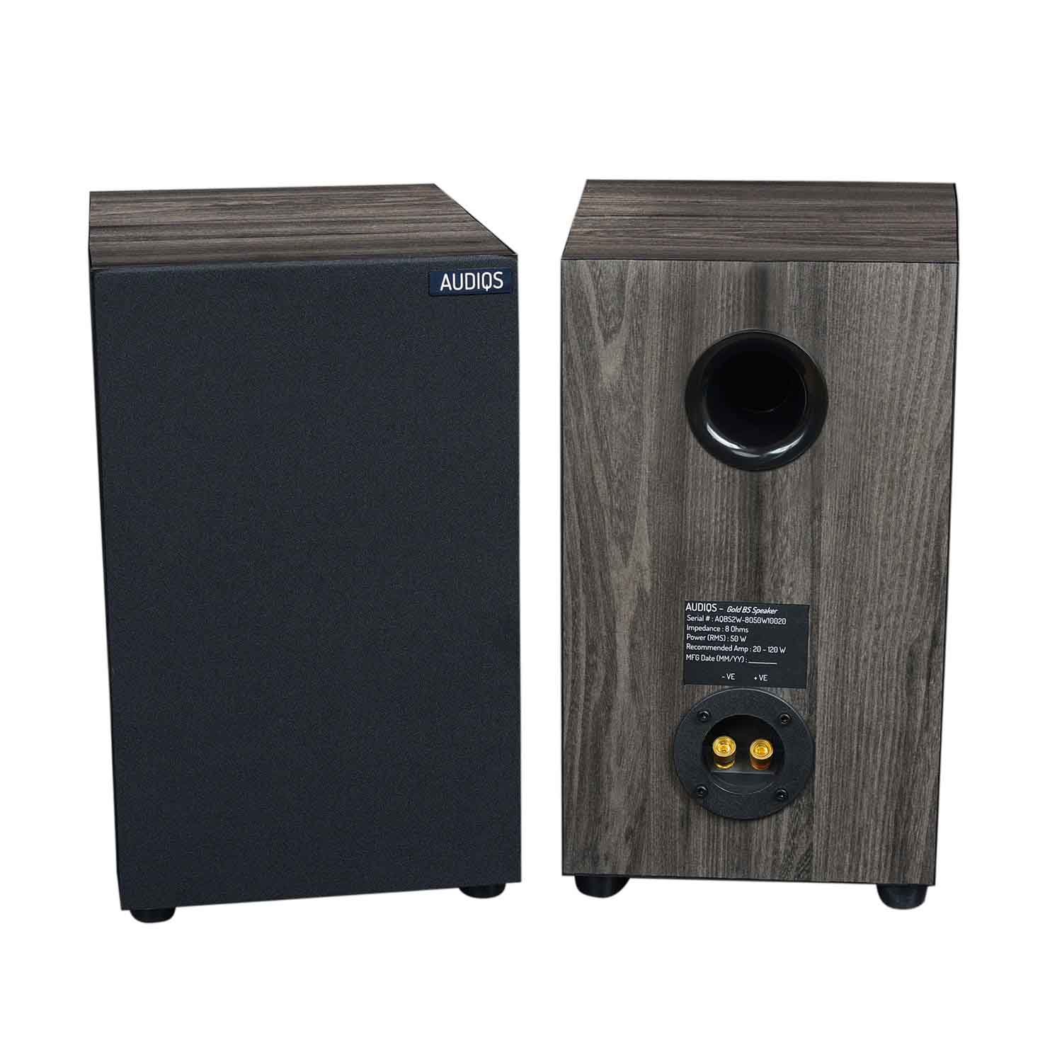 Gold Mishra 2-Way Bookshelf Speakers in Bangalore, India - INDIQAUDIO