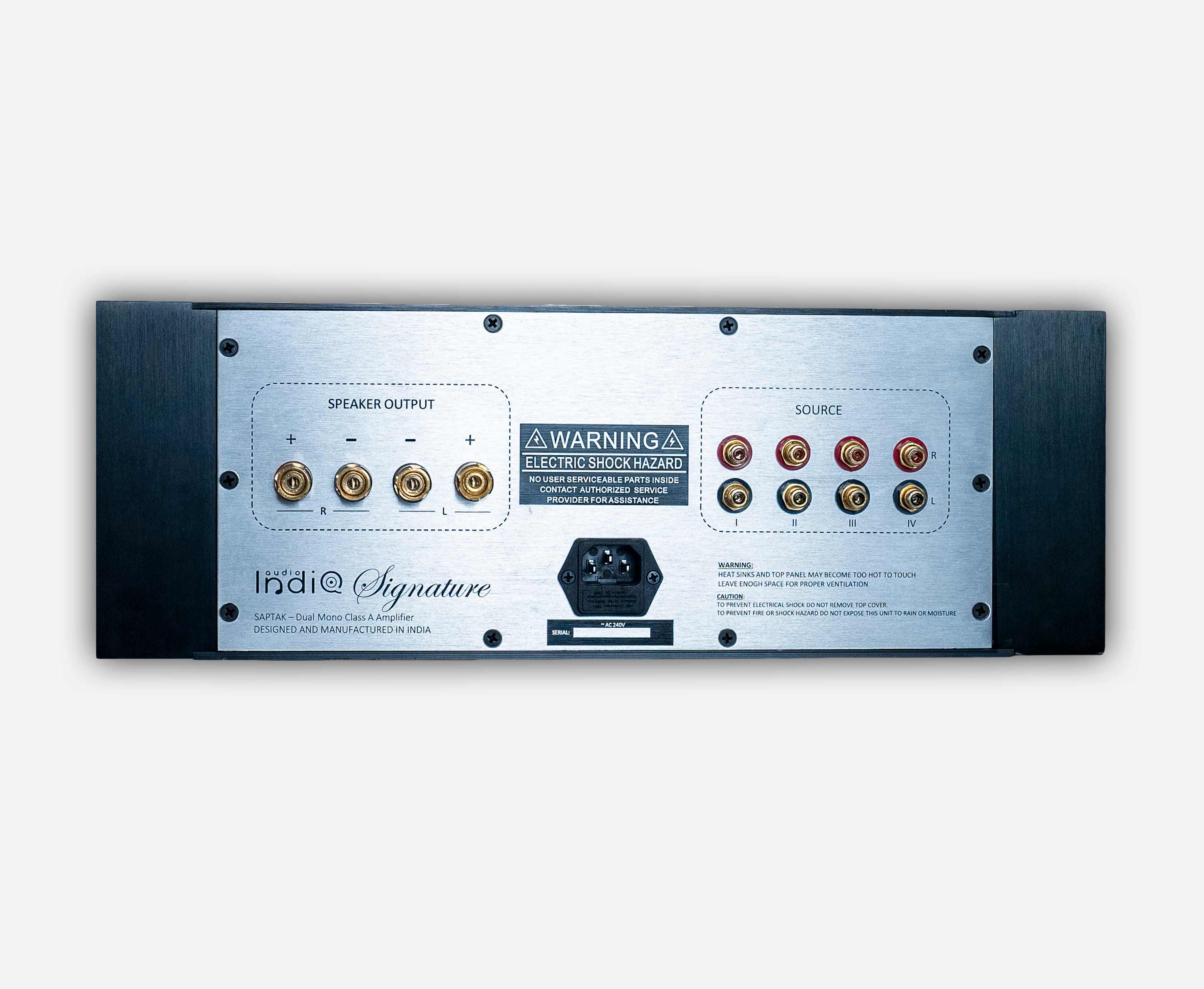 Signature Saptak Dual Mono Integrated Class A Stereo Amplifier in Bangalore, India - INDIQAUDIO